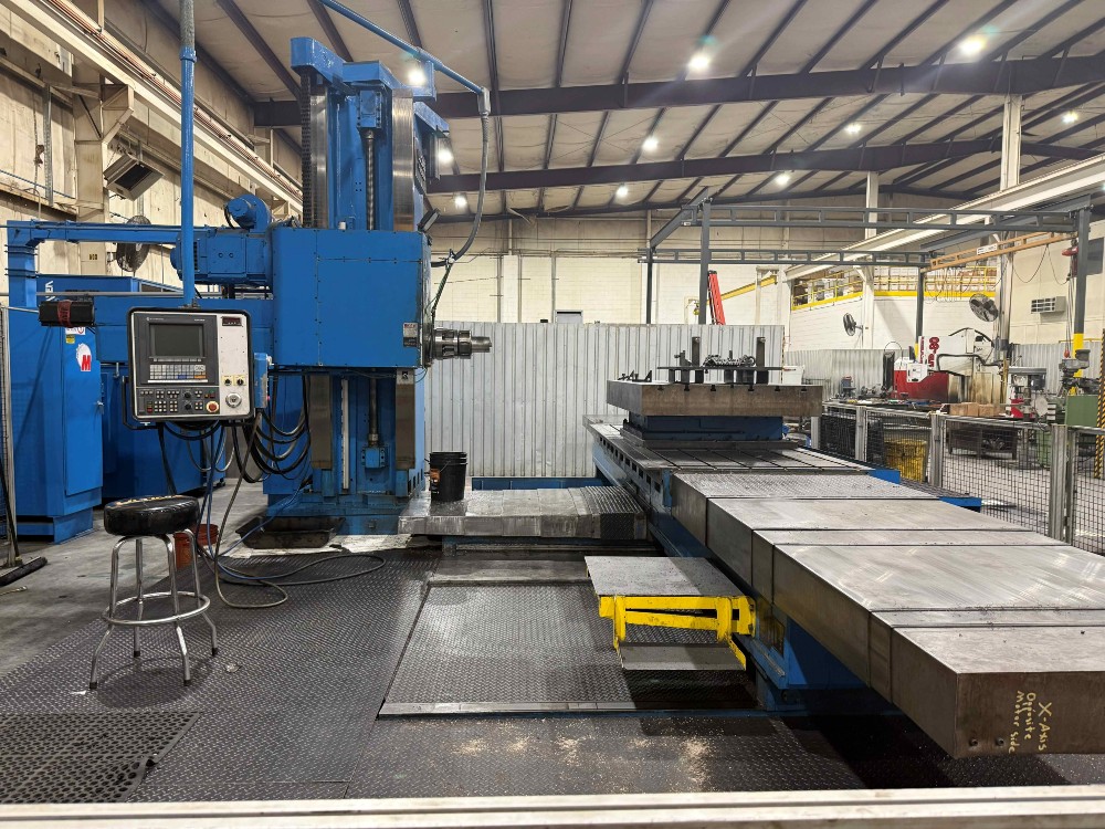 5" Lucas CNC table type Boring Mill, 60" x 144" table, X-132', Y-72", 4th Axis Rotary Table, Aero Space - Image 5