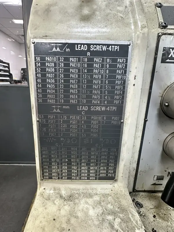 16.9"/25.5" x 40" Select #1640G, manual lathe, 13" 3-jaw chuck, 3.07" bore, Accu-Rite digital read out - Image 8