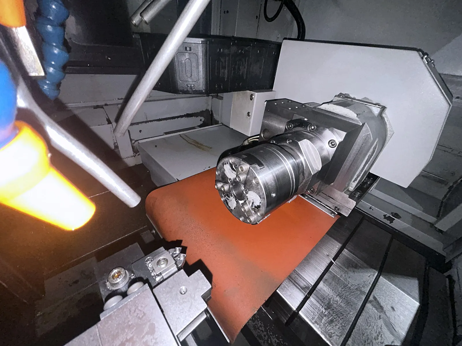 Tsugami #B0325-II, swiss type automatic screw machine, 12.6" length, robot, vibratory bowl feeder, Fanuc - Image 7