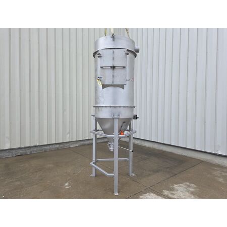 2000 cfm Flexicon, Stainless Steel Pulse-Jet Filter Receiver, 290 sq.ft., 36" diameter x 126" tall assembled - Image 3