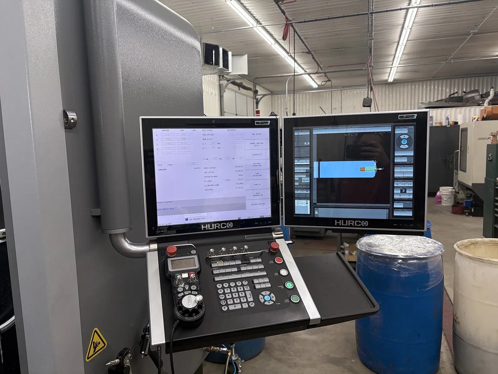 Hurco #TMX8MYI, CNC lathe, 20" swing, 8" chuck, 3-jaw, 2" bar, 17" centers, 12 turret, LNS Quick Load Servo - Image 3