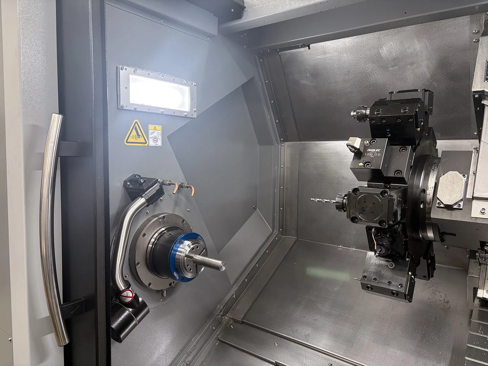 Hurco #TMX8MYI, CNC lathe, 20" swing, 8" chuck, 3-jaw, 2" bar, 17" centers, 12 turret, LNS Quick Load Servo - Image 5