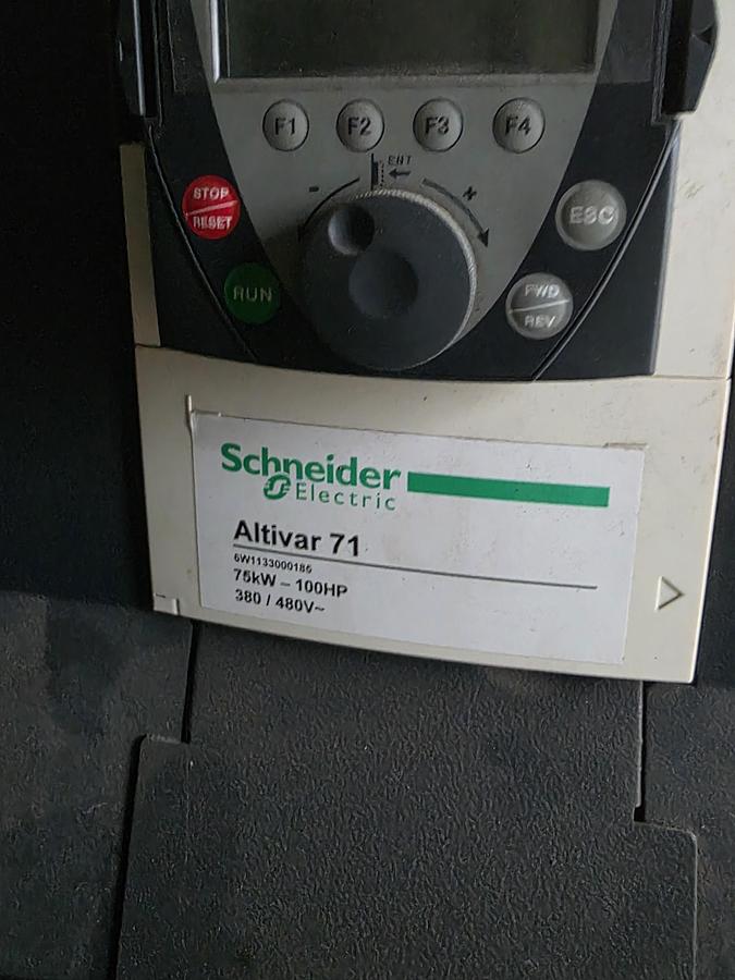 100 HP Schneider Electric, Altivar-71, Variable Frequency Drive w/ Dynamic Braking, 380/480 Volt, (3 - Image 2