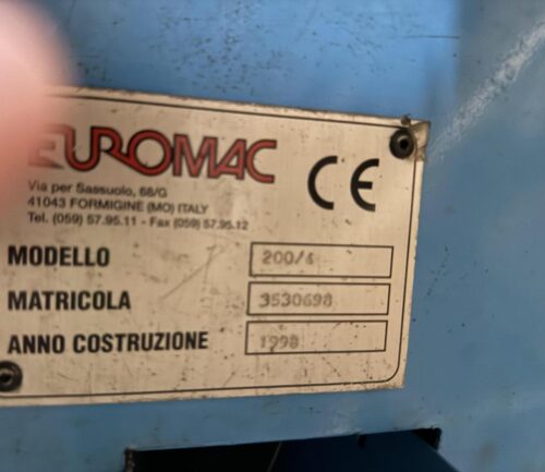 Euromac #200/4, power corner notcher - Image 4