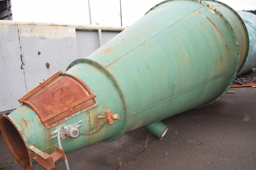 8.5'-9' Cyclone Dust Collector, 240" -6" overall length, 149" cone length, 61" body length, 18" top - Image 6