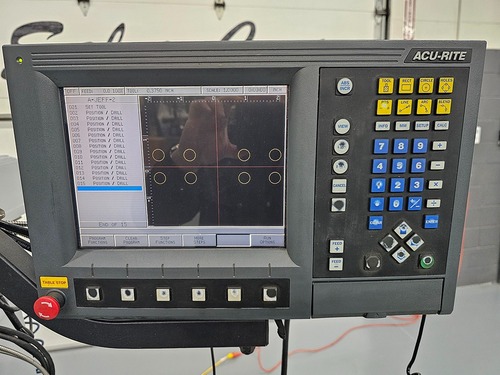 Lagun #FTV-2, 2-Axis CNC Vertical Knee Mill, 10" x 50" table, 33" X, 16" Y, 5" Z, 3 HP, 4250 RPM, Acu-Rite - Image 4