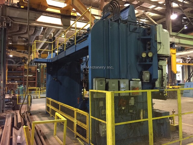 1000 Ton, Pacific #1000-20/18, hydraulic press brake, 20' overall, 216" between housing, #2187 - Image 2