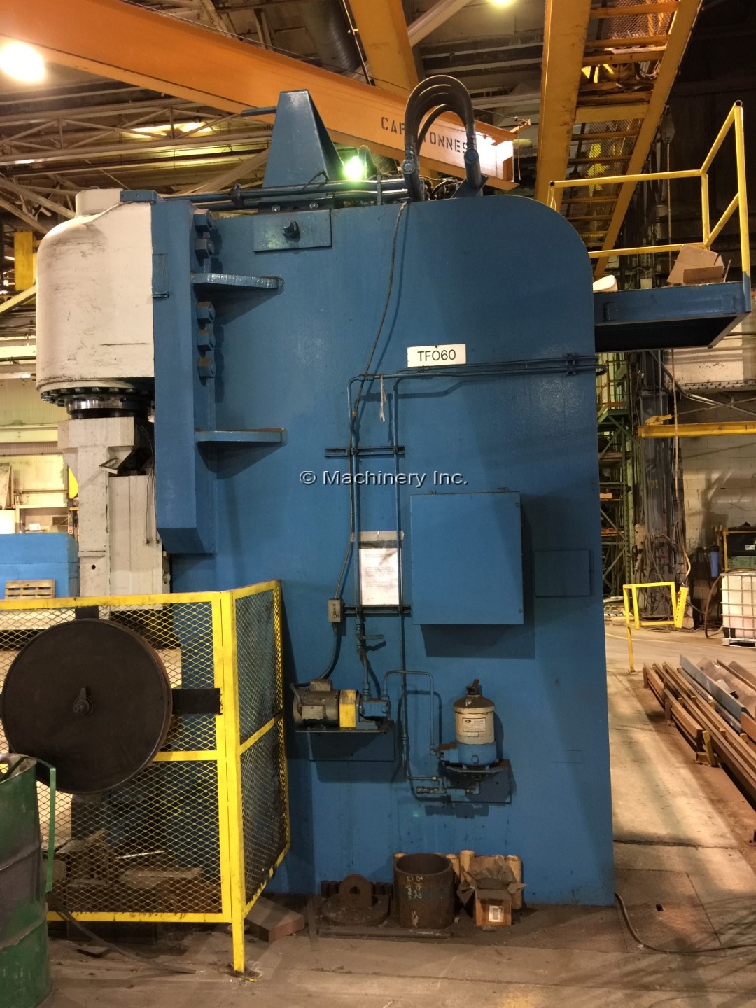1000 Ton, Pacific #1000-20/18, hydraulic press brake, 20' overall, 216" between housing, #2187 - Image 4