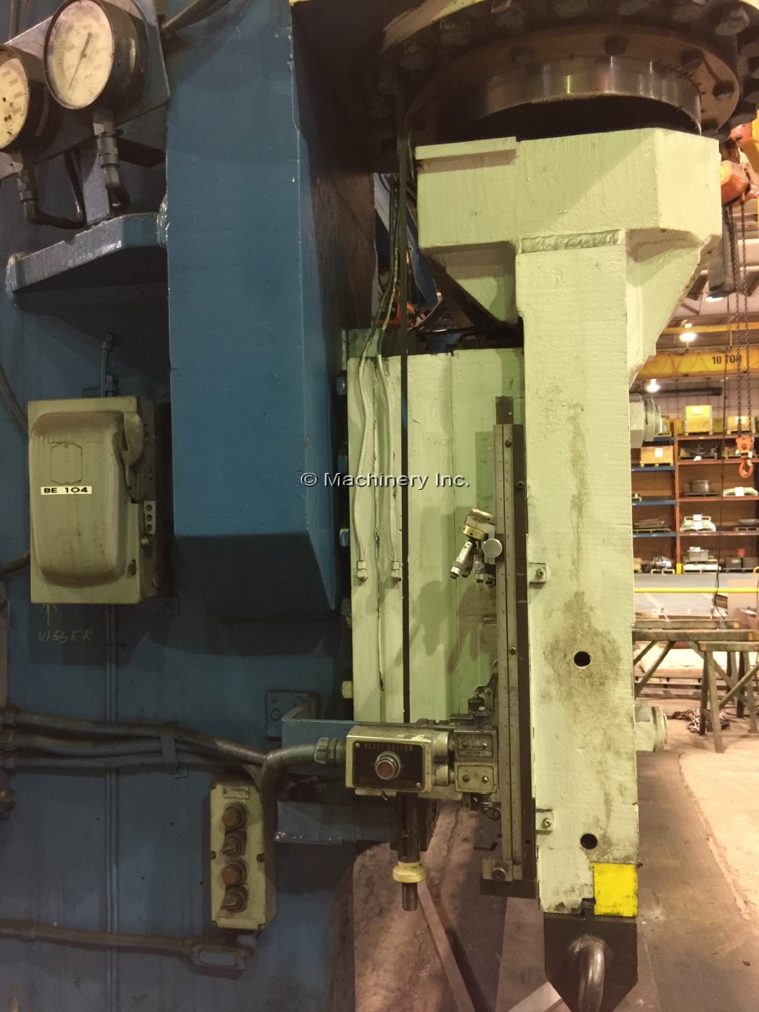 1000 Ton, Pacific #1000-20/18, hydraulic press brake, 20' overall, 216" between housing, #2187 - Image 6