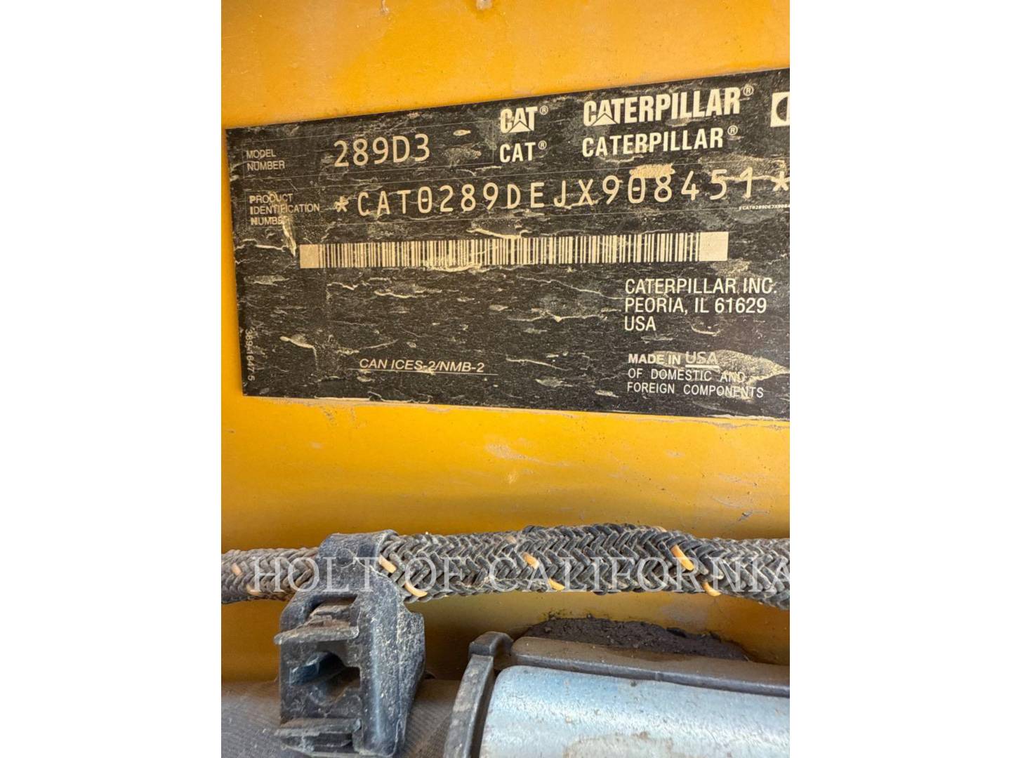 Cat 289D3 HF, Skid Steer Loader, 517 hours, S/N: JX908451, 2022 - Image 6
