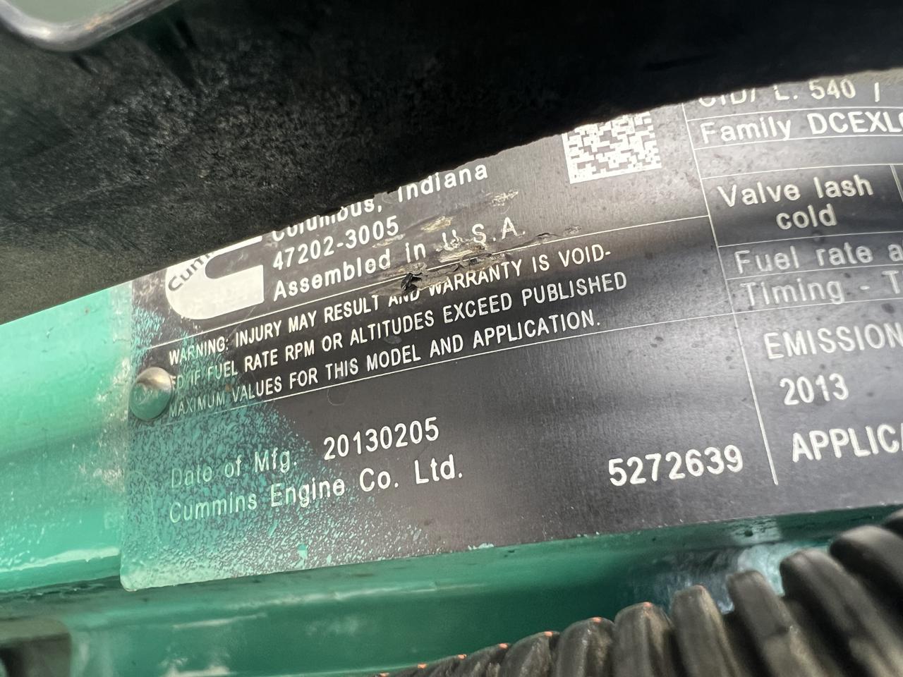 250 KW Onan/Cummins #DQDAA-1321562, Diesel Generator Set, 9 Liter QSL-9 Engine, 1800 RPM, 480 Volts, 876 - Image 10