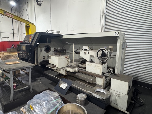 48" x 80" Kingston #LD48X80, CNC Oil Country Lathe, 9" bore, 50 HP, Fanuc 21iTF, tailstock, 2007, AS IS - Image 1