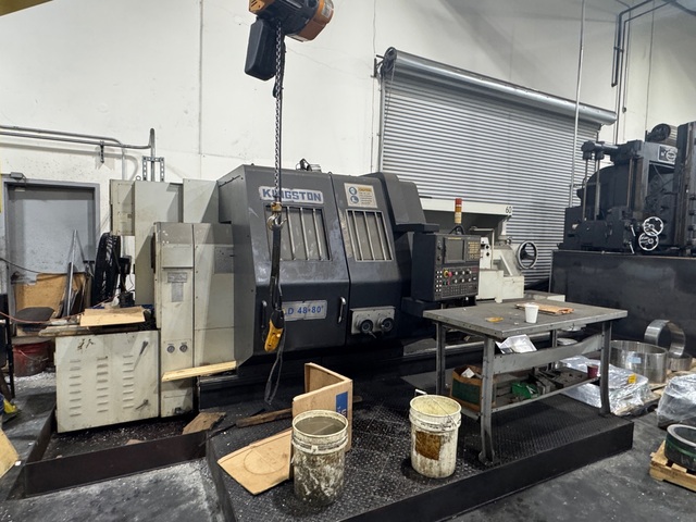 48" x 80" Kingston #LD48X80, CNC Oil Country Lathe, 9" bore, 50 HP, Fanuc 21iTF, tailstock, 2007, AS IS - Image 3