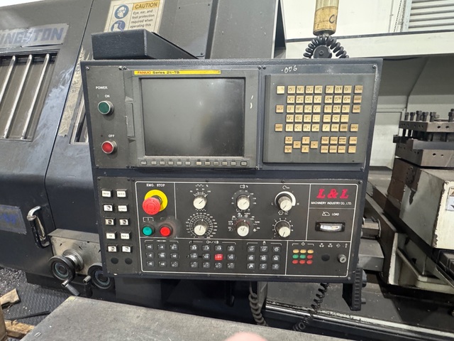 48" x 80" Kingston #LD48X80, CNC Oil Country Lathe, 9" bore, 50 HP, Fanuc 21iTF, tailstock, 2007, AS IS - Image 6