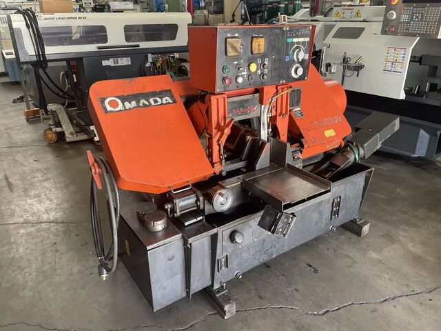 10" x 11" Amada #HA250, Automatic Horiz Bandsaw, 5 HP, 250 FPM, 1" x 0.037" x 11' 6" blade, 1997 - Image 1