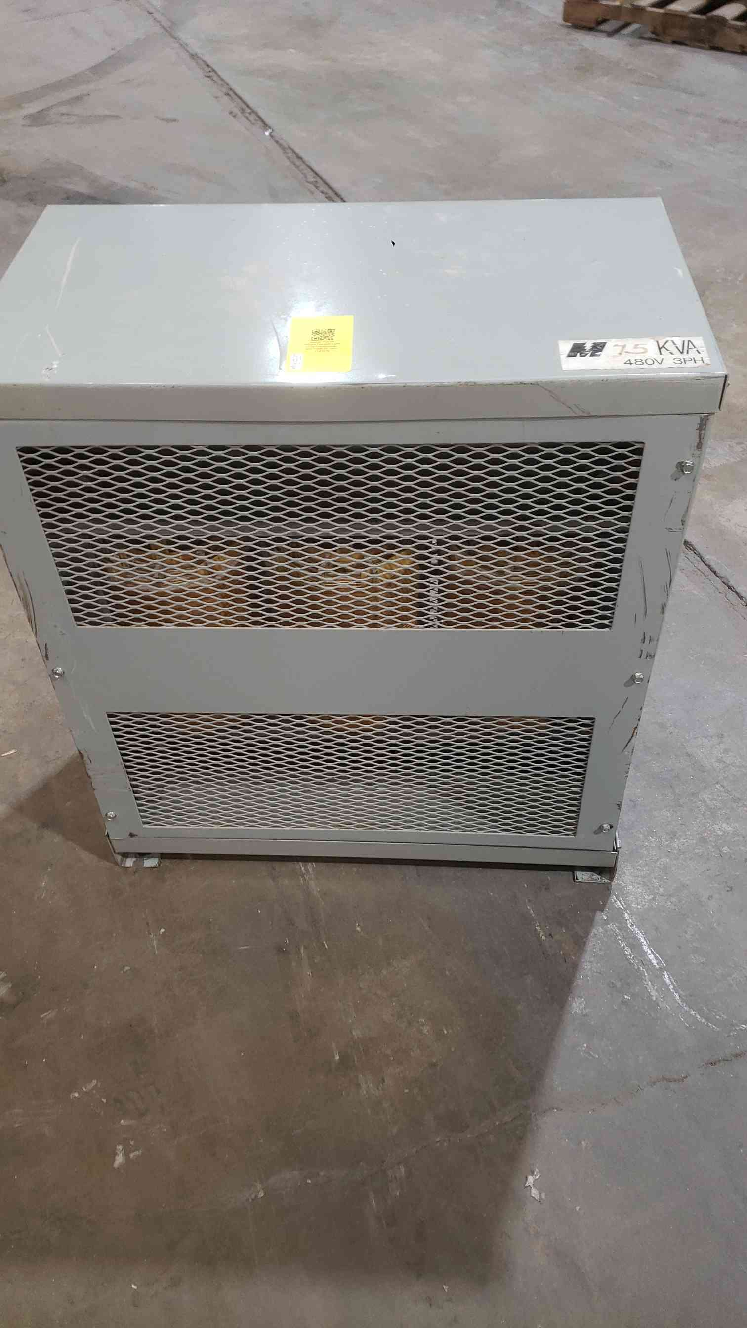 75 KVA, 480 Primary, 208Y/120 Secondary MagneTek #5H3-75BR-3C, Transformer, 1990 - Image 1