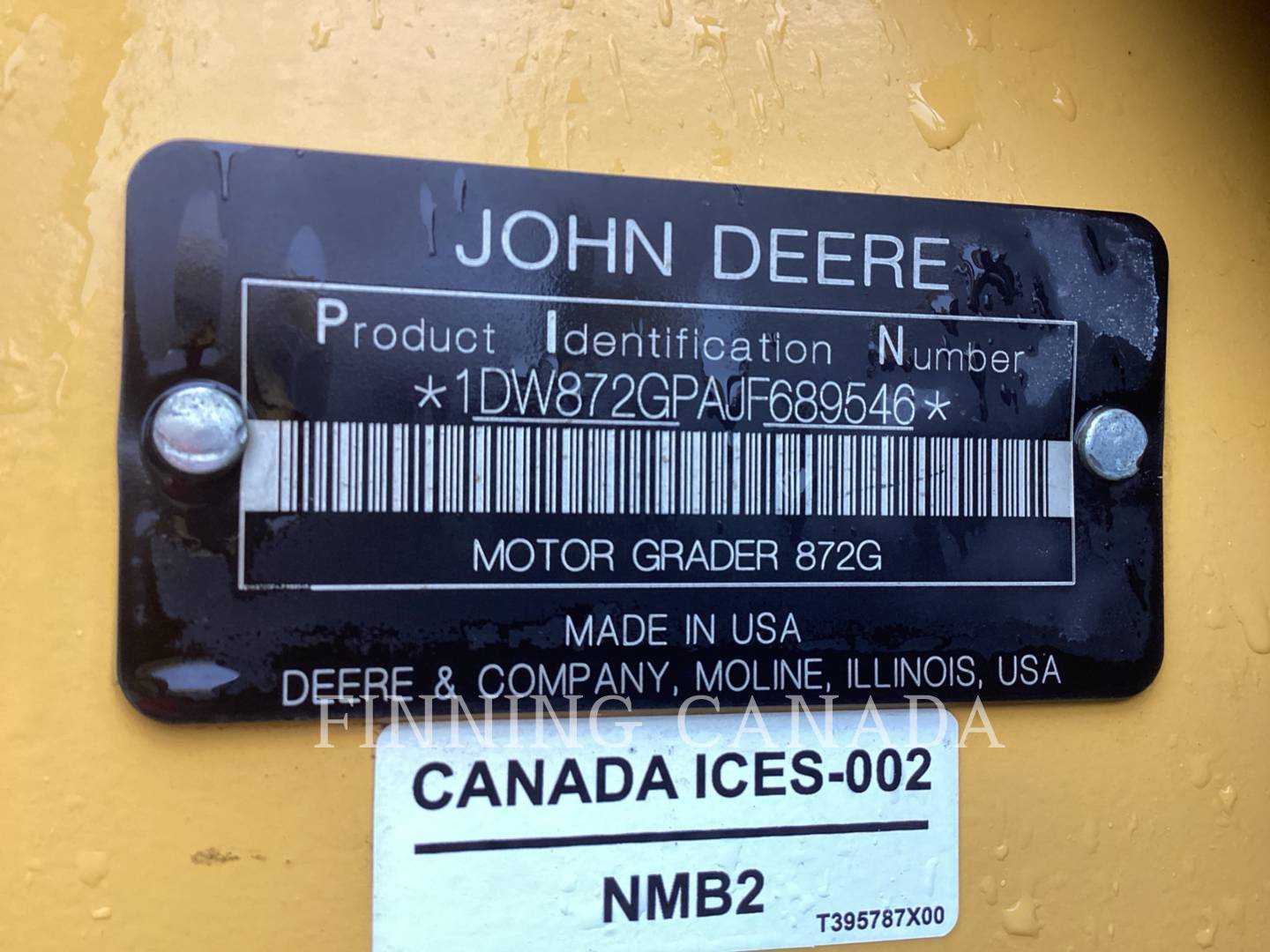 John Deere 872GP, Motor Grader, 9608 hours, S/N: 1DW872GPAJF689546, 2019 - Image 6