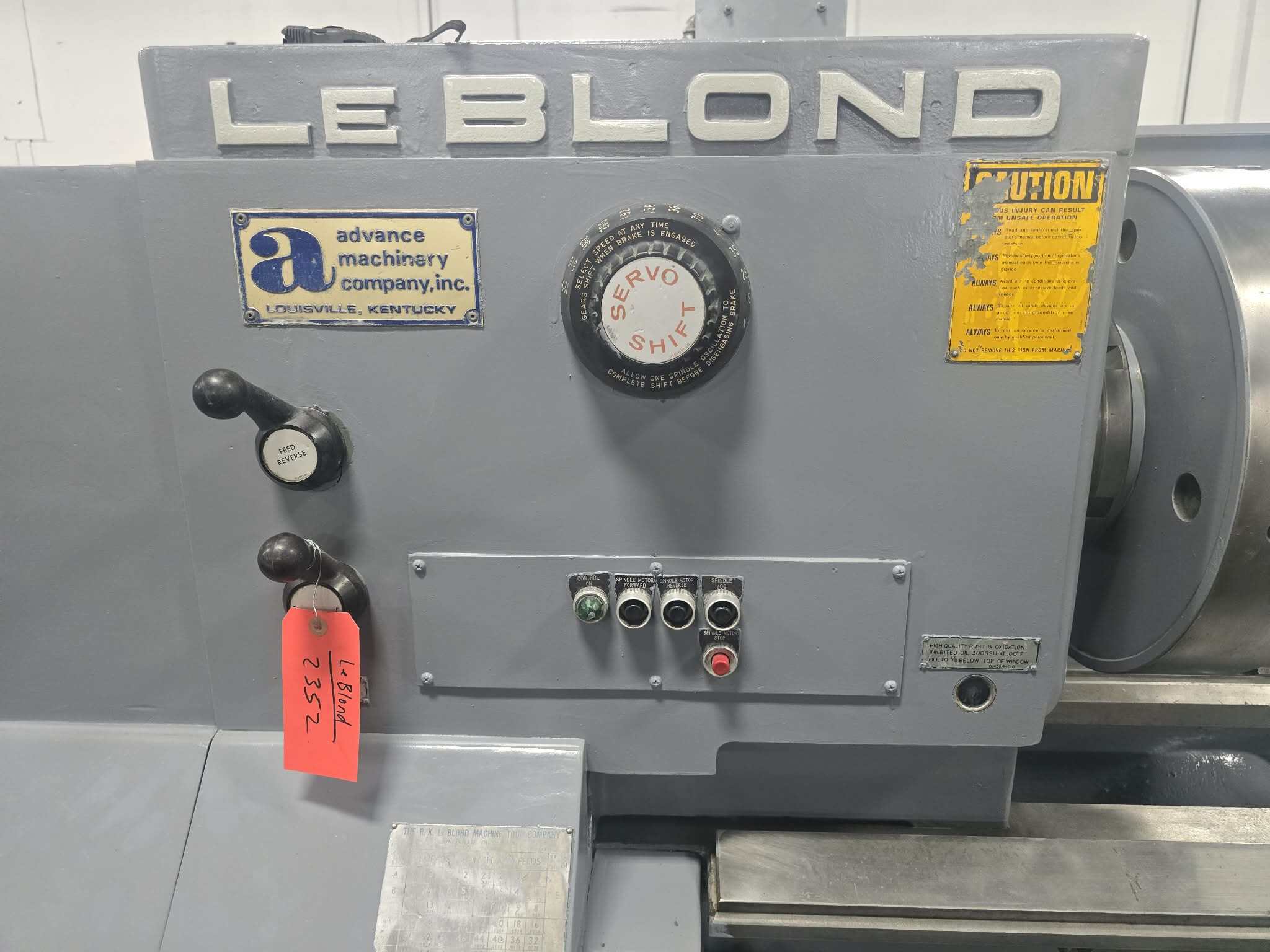 24"/26" x 75" LeBlond #Regal-24, servo shift engine lathe, 16" 3-jaw chuck, 18" 4-jaw chuck, taper - Image 2