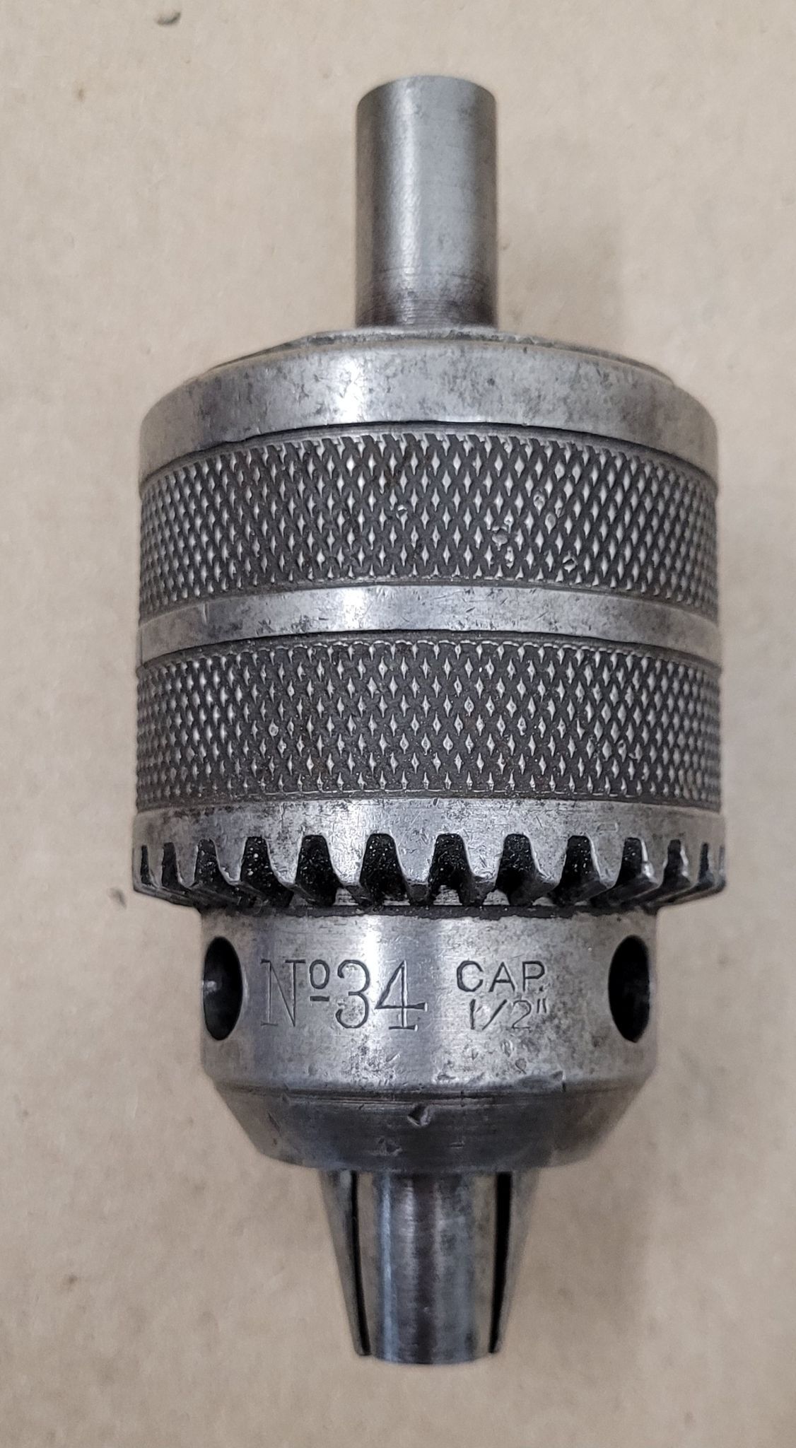 Jacobs #34, 1/2" drill chuck w/ key - Image 3