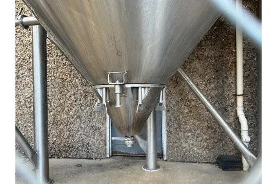 12,500 gallon JV Northwest, Stainless Steel Jacketed Cone Bottom Tank, 11' diameter x 29' height - Image 5