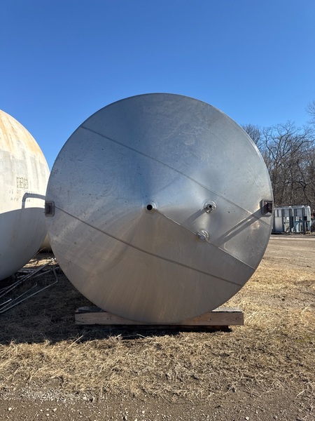 12,500 gallon JV Northwest, Stainless Steel Jacketed Cone Bottom Tank, 11' diameter x 29' height - Image 6