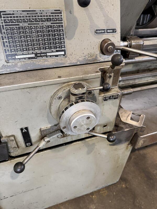 18" x 96" Southbend #Turn-nado, engine lathe, 14" 4-jaw chuck, 3" hole, #4MT, Steady Rest - Image 5