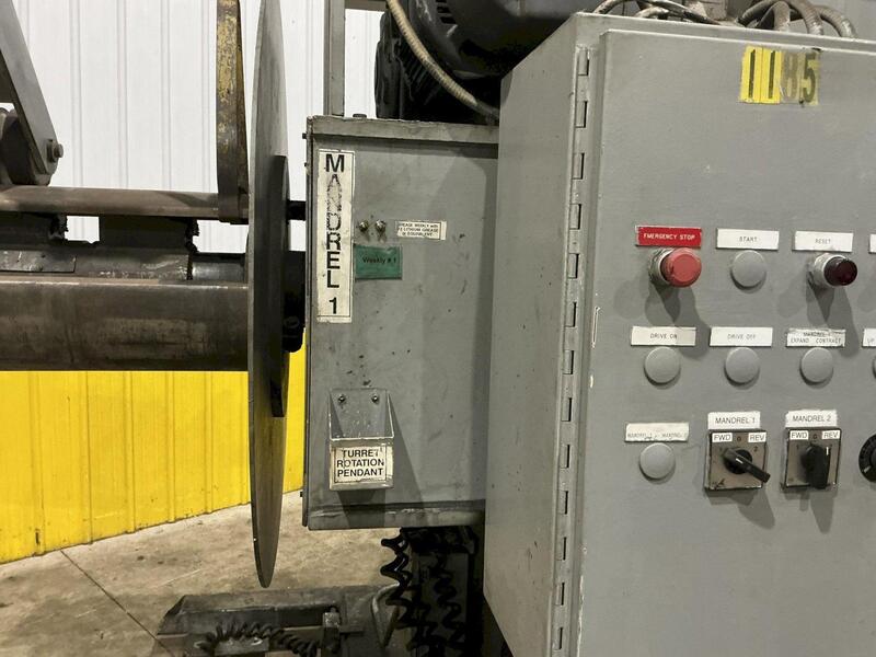 20000 lb. Colt #CHD-DR2000, double end uncoiler, 48" width, 60" outside dimensions, 20"-24" ID, Rowe coil - Image 10