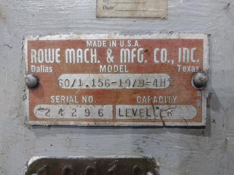 60" x .057" Herr Voss #66/1.156-19/9, 4-HI precision leveler, 66" roll face, 60" mandrel, 19 rolls, 1.156" - Image 3