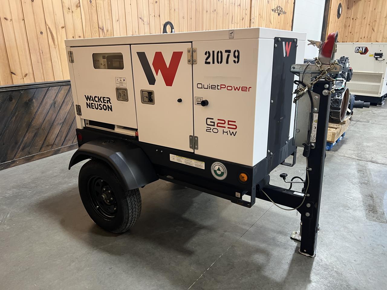 25 KW Wacker Neuson #G25, Portable Rental Grade Diesel Generator, 1800 RPM, Voltage Selector Switch, Kohler - Image 3