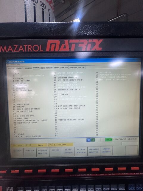 Mazak #Integrex-300-IV-S, 5-Axis CNC Mill, 24.8" X, 9" Y, 62.4" Z, 60" max. machining length, 30" max. - Image 8