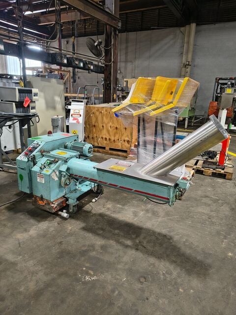 Polymer Systems #1010-AE, Auger feed granulator, 10" x10" cutting chamber - Image 1