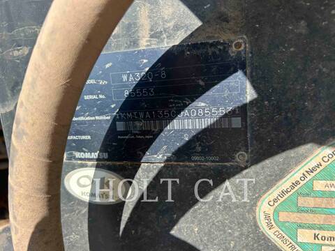 Komatsu WA320-8, Wheel Loader, 9070 hours, S/N: 85553, 2018 - Image 6
