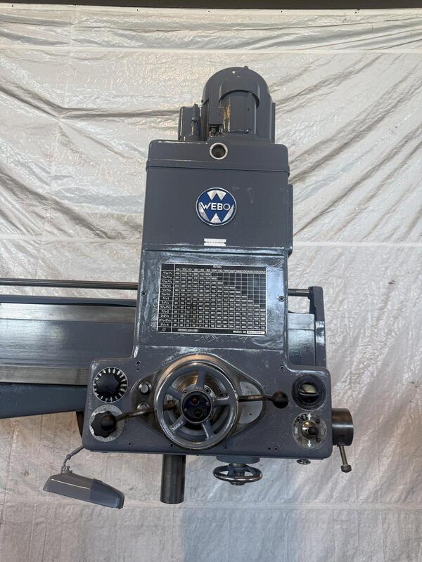 5' -15" Webo, radial arm drill - Image 4
