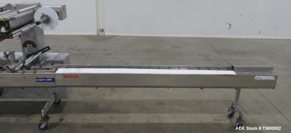 Bosch Doboy #Linium-301, Horiz Flow Wrapper, Stainless Steel, 350 PPM, conveyor, casters (3 available) - Image 7