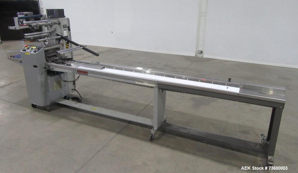 Bosch Doboy #Stratus, Horiz Flow Wrapper, w/ Dual Up-Crimp Heads, 20-150 PPM, Markem Smart Date coder, casters - Image 2