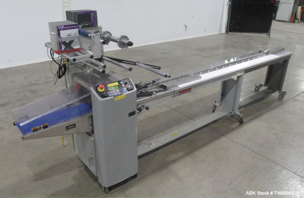 Bosch Doboy #Stratus, Horiz Flow Wrapper, w/ Dual Up-Crimp Heads, 20-150 PPM, Markem Smart Date coder, casters - Image 3