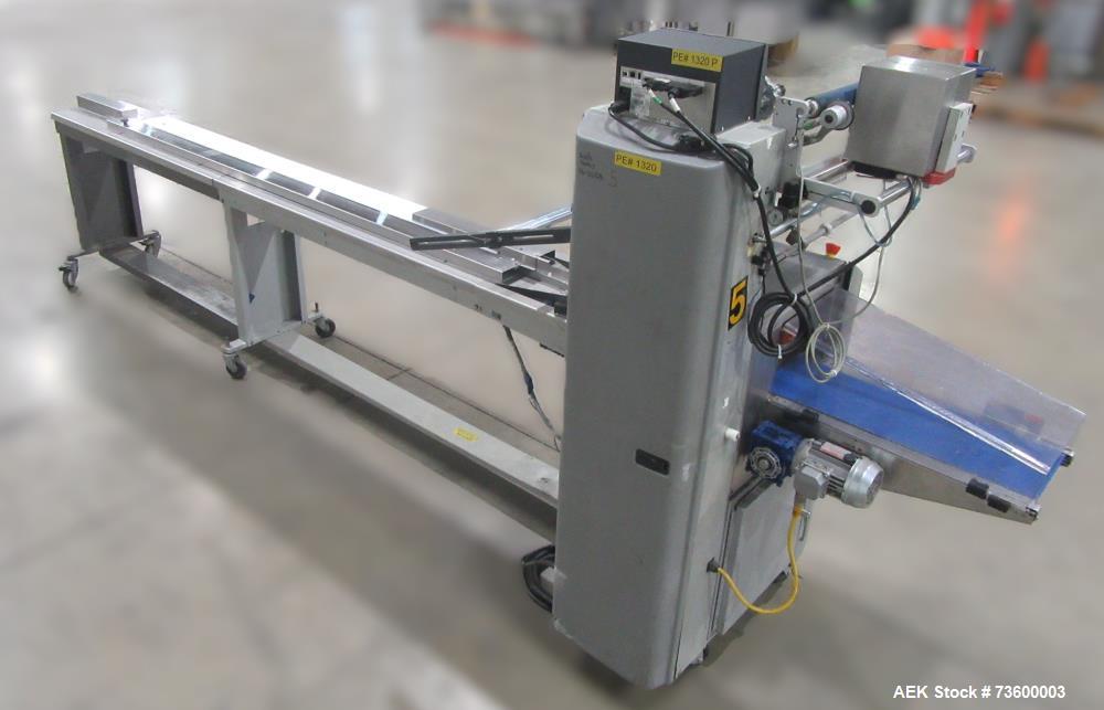 Bosch Doboy #Stratus, Horiz Flow Wrapper, w/ Dual Up-Crimp Heads, 20-150 PPM, Markem Smart Date coder, casters - Image 4