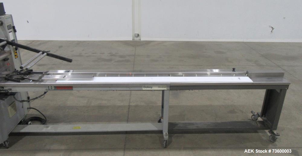 Bosch Doboy #Stratus, Horiz Flow Wrapper, w/ Dual Up-Crimp Heads, 20-150 PPM, Markem Smart Date coder, casters - Image 6