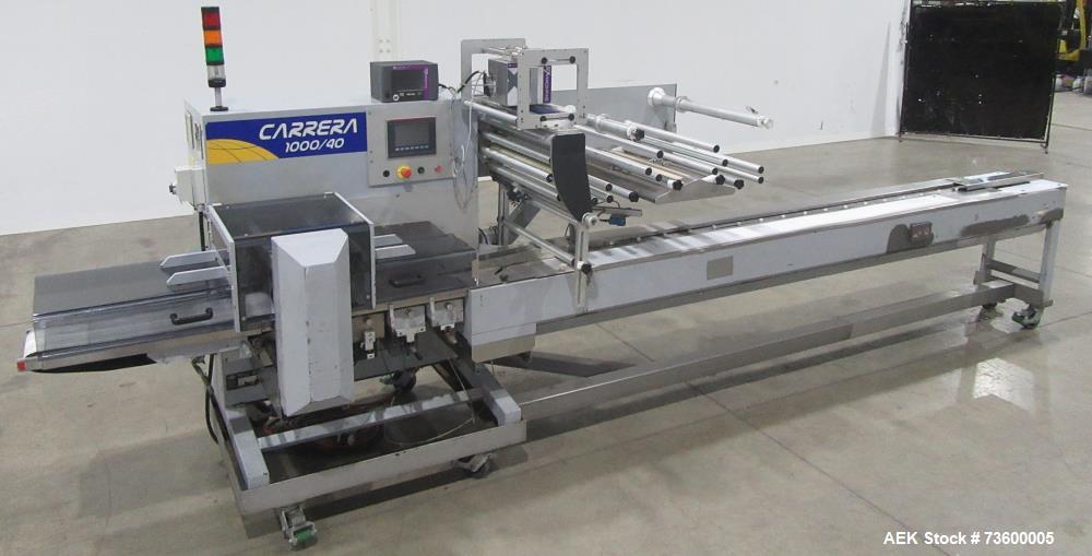 Ilapak #Carrera-1000/40, Horizontal Flow Wrapper, 250 PPM, 2-Up, Markem coder, dual web arbors, chain infeed - Image 3