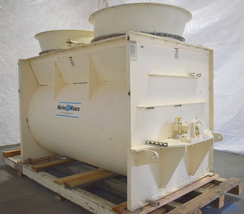 102 cu.ft. Marion Mixers, Horizontal Paddle Mixer, 8' long x 56" diameter, 30 HP Baldor motor, Dodge gearbox - Image 3