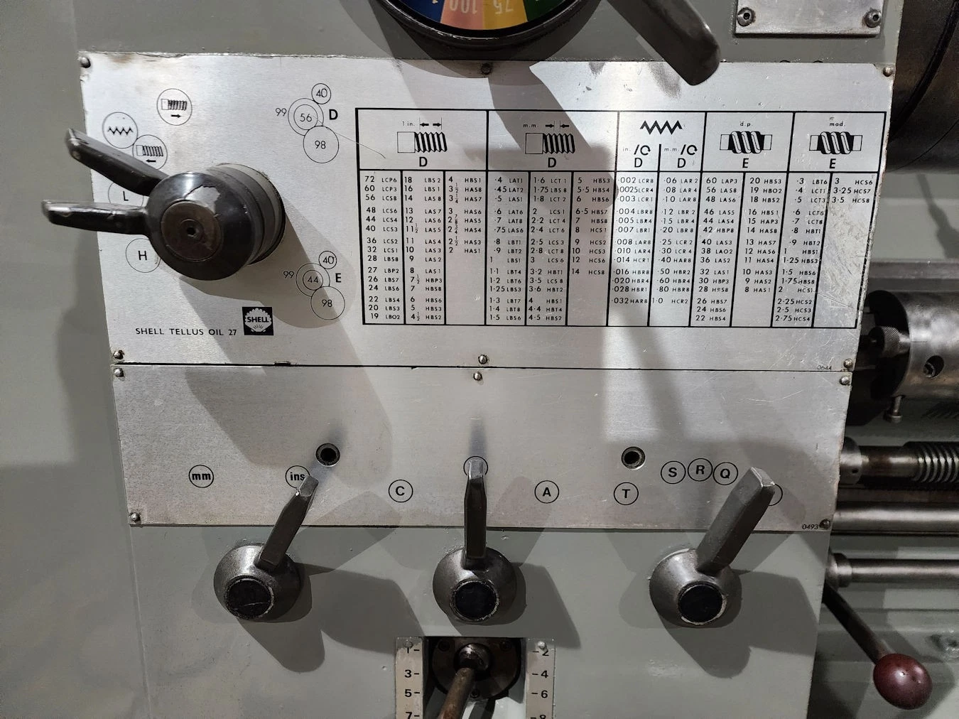 21" x 120" Clausing #Colchester, Engine Lathe, 3.5" bore, 3 jaw 12" chuck, 1400 RPM, 12.5 HP, Steady Rest - Image 5