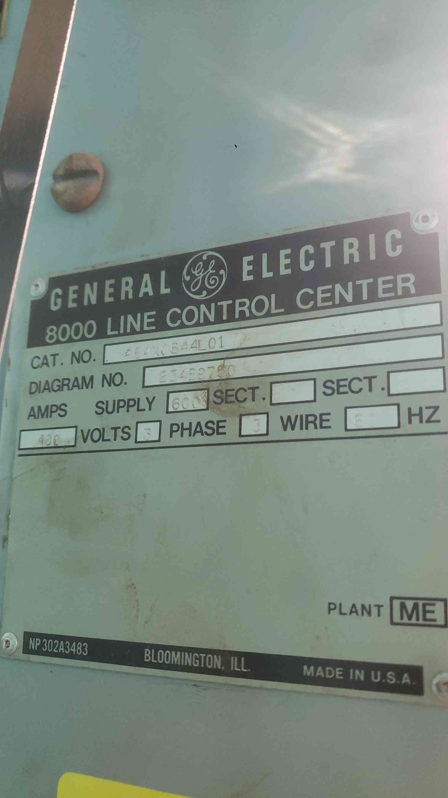 General Electric #8000-Line, Motor Control, 3 Sections 18 Compartment - Image 7