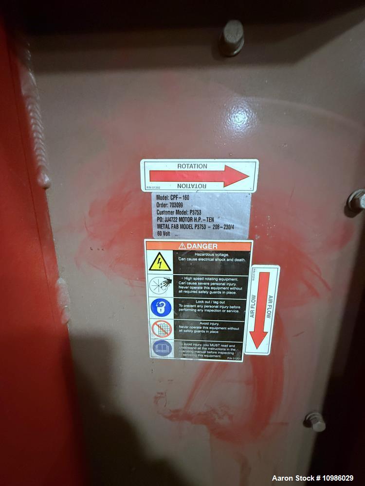 4500 cfm, Micro Air #CPF-160, Dust Collector, 6 Cartridge, 1500 sq.ft., 10 HP (2 available) - Image 5
