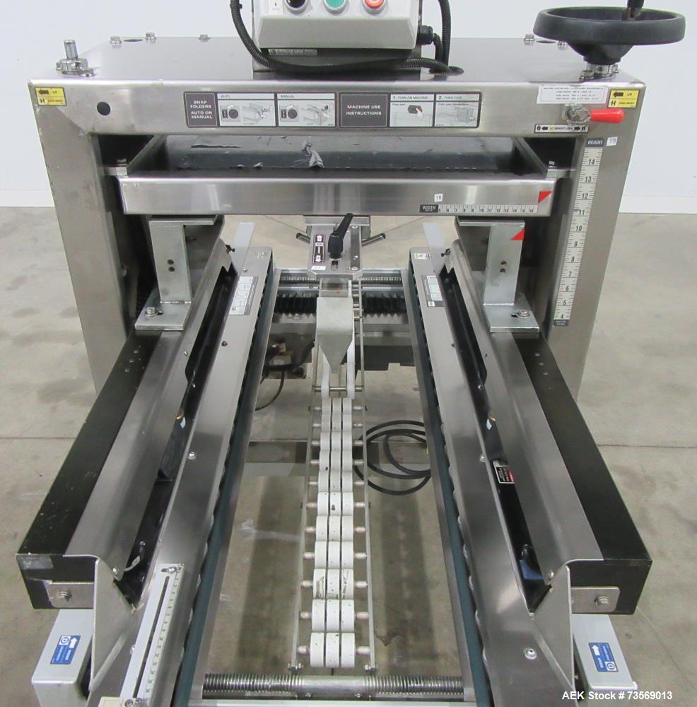Wexxar #BEL-250, Automatic Top & Bottom Case Sealer, 25 CPM, 22" x 15.5" x 15.5" box - Image 8