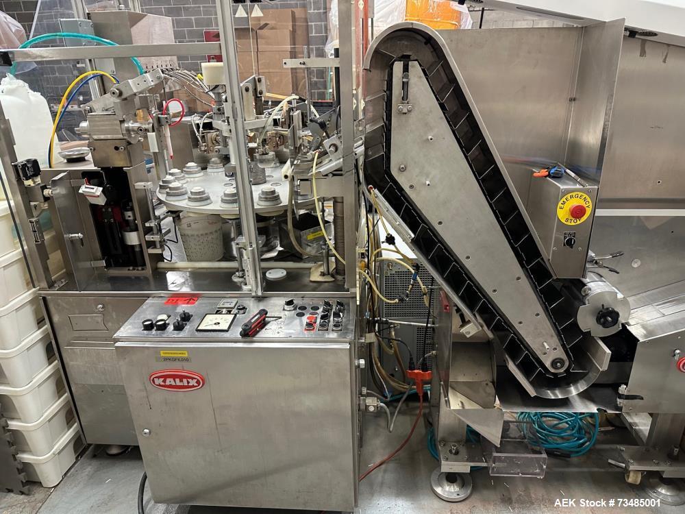 Kalix #KX100, Automatic Tube Filler, 80-100 TPM, Pharma-Ready, 220 V., 3-350cc, change parts - Image 3