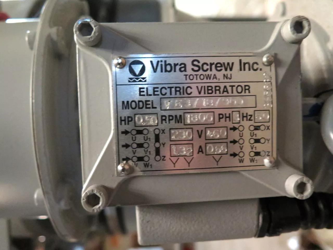 Vibra Screw #20-3, Live Bottom Bin, 1/2 HP motor, carbon steel, dual outlet - Image 4