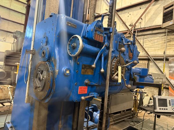 5" Giddings & Lewis #350-T, Manual Horizontal Boring Mill, 48" x 74" table, 72" X, 48" Y, 60" Z, 36" spindle - Image 6