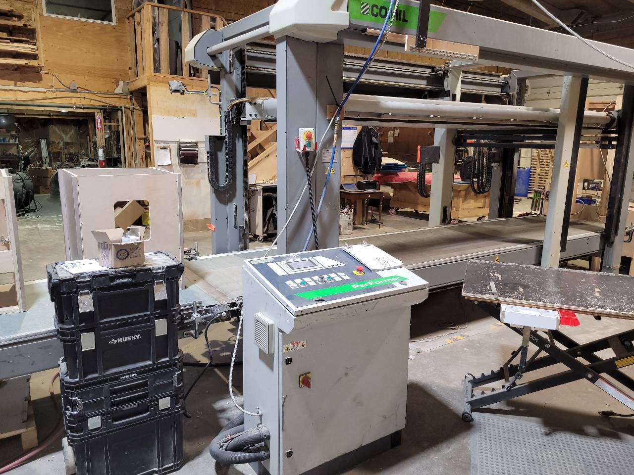 Biesse Comil #Performer-TP, Case Clamp, 6.5-7.5 bar, 460 Volt, 3PH, 2008 - Image 1