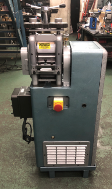 3.3" x 5" IRM #3350, 2-Hi Laboratory Rolling Mill, satin, High Carbon Chromium Alloy Steel, 3 HP AC motor - Image 2
