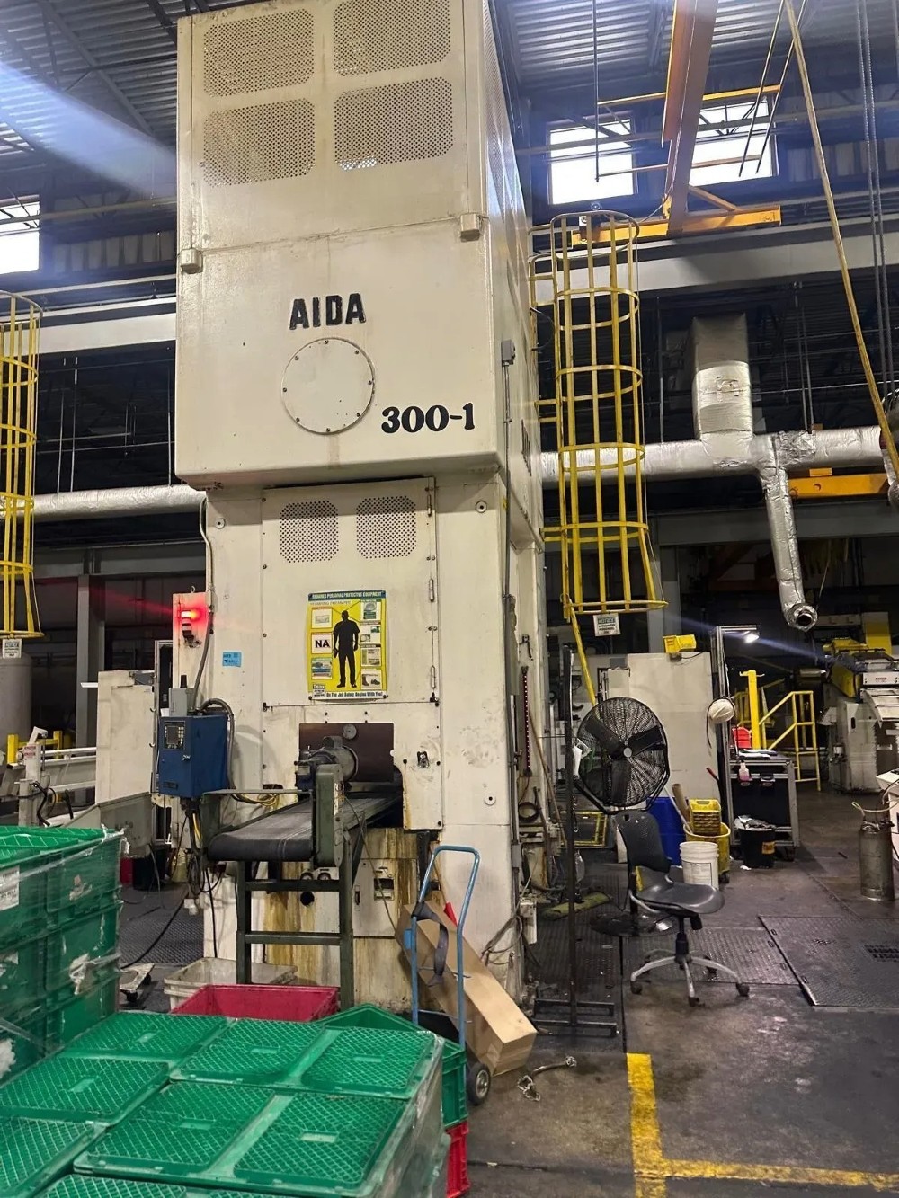 300 Ton, Aida #PMX-L2-300, 72.8" x 40" Die Space, 7.8" Stroke, 40-100 SPM - Image 4